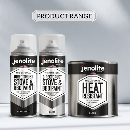 Heat Resistant Paint - Up to 650C | Matt Black 500ml