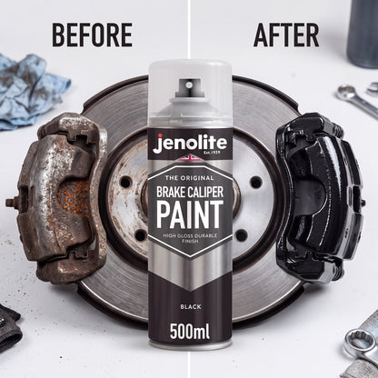 Brake Caliper Spray Paint - Durable High-Gloss Finish, Heat, Corrosion & Weathering Resistant