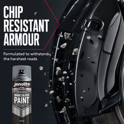 Brake Caliper Spray Paint - Durable High-Gloss Finish, Heat, Corrosion & Weathering Resistant