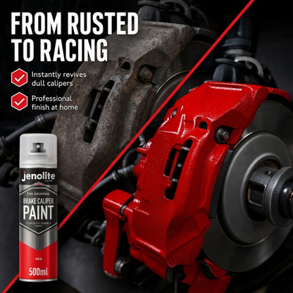 Brake Caliper Spray Paint - Durable High-Gloss Finish, Heat, Corrosion & Weathering Resistant