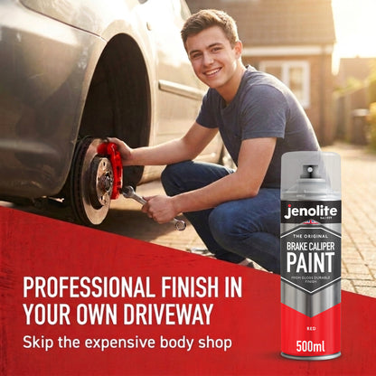 Brake Caliper Spray Paint - Durable High-Gloss Finish, Heat, Corrosion & Weathering Resistant