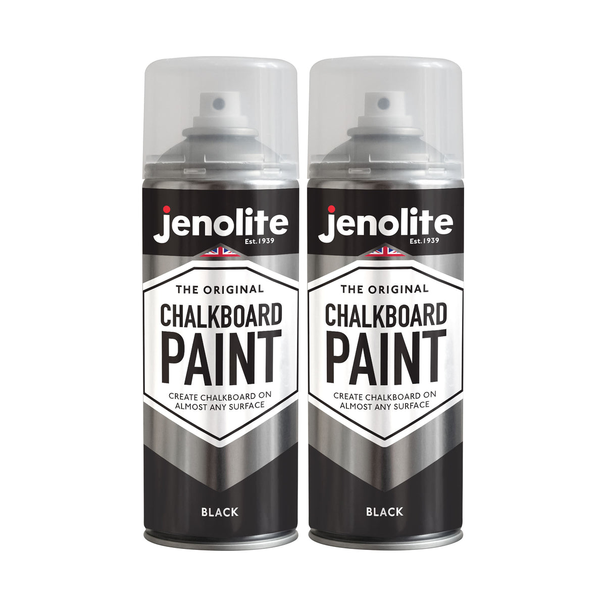Chalkboard Paint 400ml Aerosol Spray or 500ml Tin - Black Matt Blackboard Finish