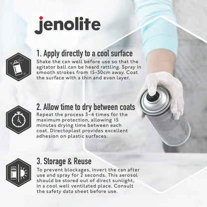 DIRECTOPLAST Gloss Spray Paint | 400ml | Suitable For Most Plastic Surfaces