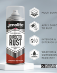 DIRECTORUST Spray Paint | Gloss | Cardinal Red | 12 x 400ml | RAL 3020