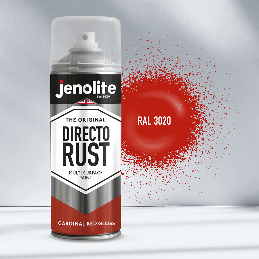 DIRECTORUST Spray Paint | Gloss | Cardinal Red | 12 x 400ml | RAL 3020