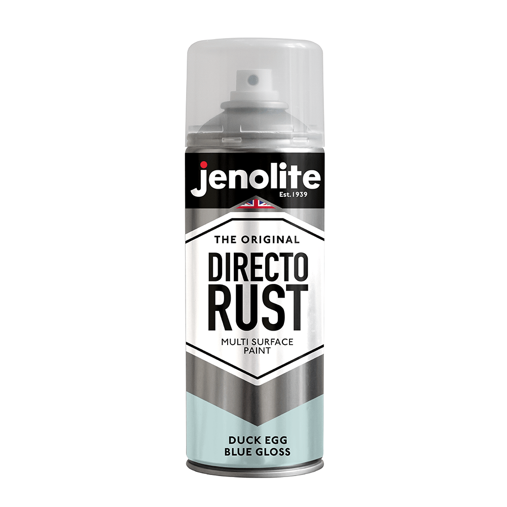 DIRECTORUST Spray Paint | Gloss | Duck Egg Blue | 12 x 400ml | BS 16C33