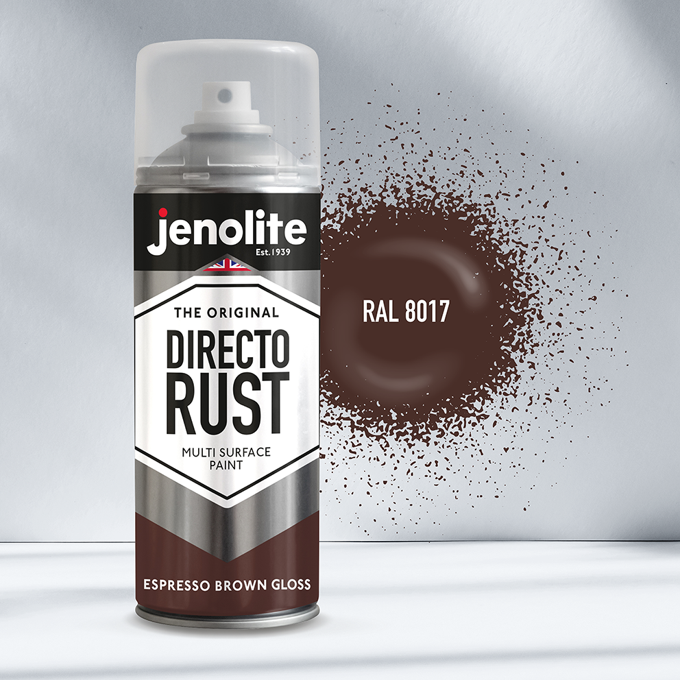 DIRECTORUST Spray Paint | Gloss | Espresso Brown | 12 x 400ml | RAL 8017