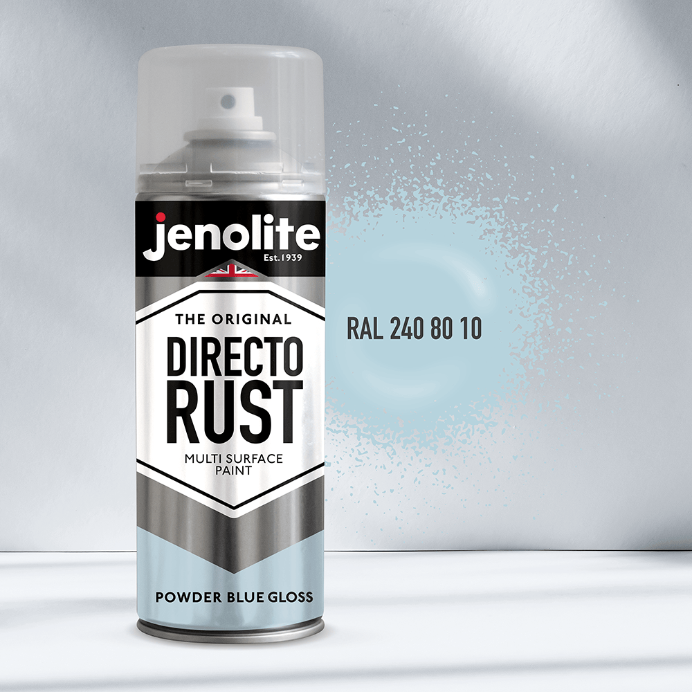 DIRECTORUST Spray Paint | Gloss | Powder Blue | 12 x 400ml | RAL 240 80 10