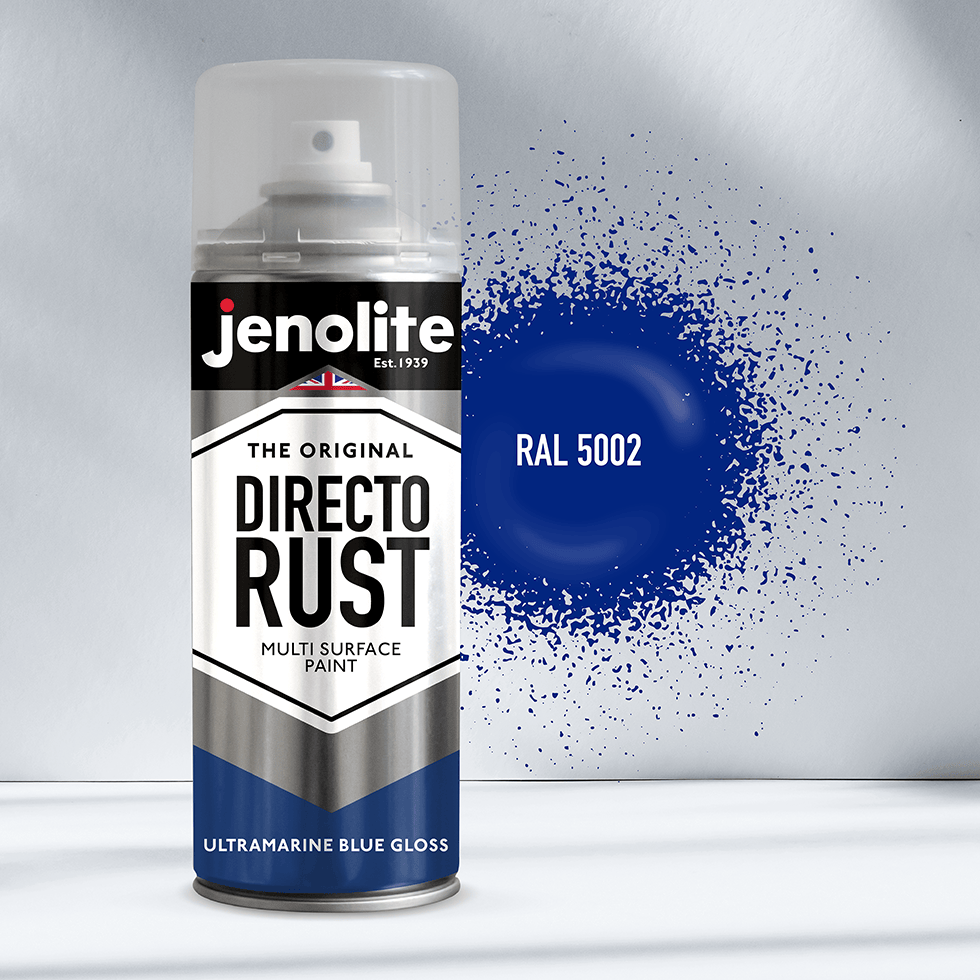 DIRECTORUST Spray Paint | Gloss | Ultramarine | 12 x 400ml | RAL 5002