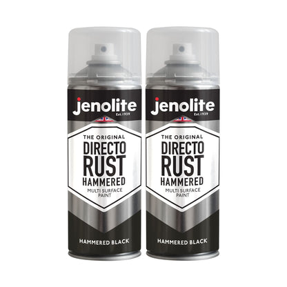 DIRECTORUST Spray Paint | HAMMERED BLACK | 400ml | Multi Surface Spray Paint