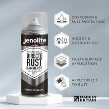 DIRECTORUST Spray Paint | HAMMERED BLACK | 400ml | Multi Surface Spray Paint