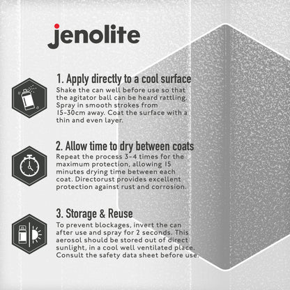 DIRECTORUST Spray Paint | HAMMERED BLACK | 400ml | Multi Surface Spray Paint