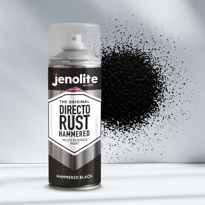 DIRECTORUST Spray Paint | HAMMERED BLACK | 400ml | Multi Surface Spray Paint