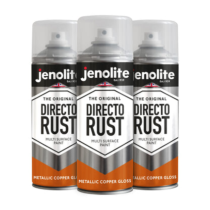 DIRECTORUST Spray Paint | METALLIC GLOSS | 400ml | Multi Surface Spray Paint