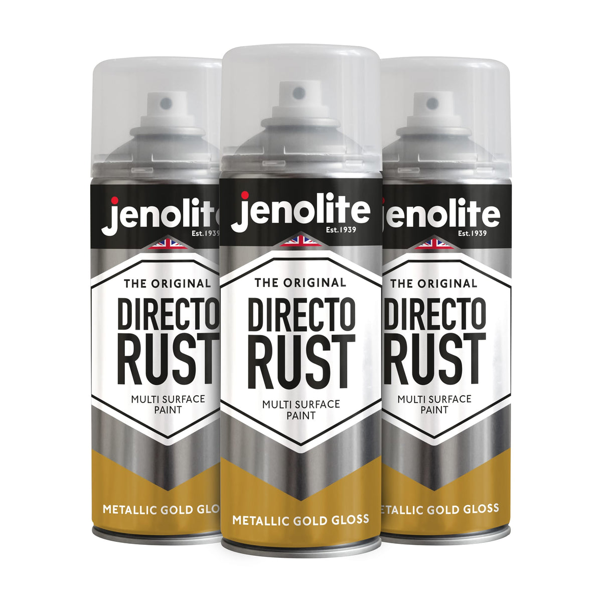 DIRECTORUST Spray Paint | METALLIC GLOSS | 400ml | Multi Surface Spray Paint
