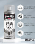 DIRECTORUST Spray Paint | METALLIC GLOSS | 400ml | Multi Surface Spray Paint