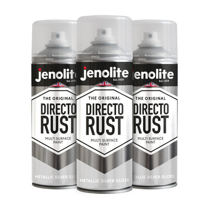 DIRECTORUST Spray Paint | METALLIC GLOSS | 400ml | Multi Surface Spray Paint