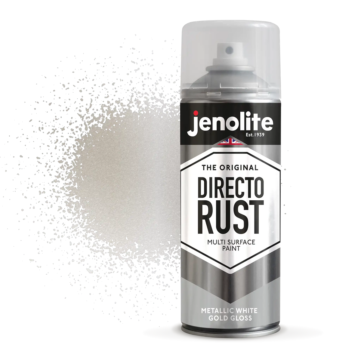 DIRECTORUST Spray Paint | METALLIC GLOSS | White Gold | 12 x 400ml |