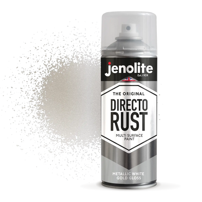 DIRECTORUST Spray Paint | METALLIC GLOSS | White Gold | 12 x 400ml |