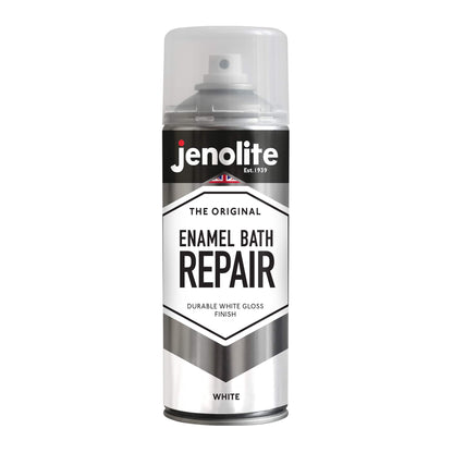 Enamel Bath Repair Spray Paint 500ml - White Gloss Finish - Baths, Sinks & Shower Trays