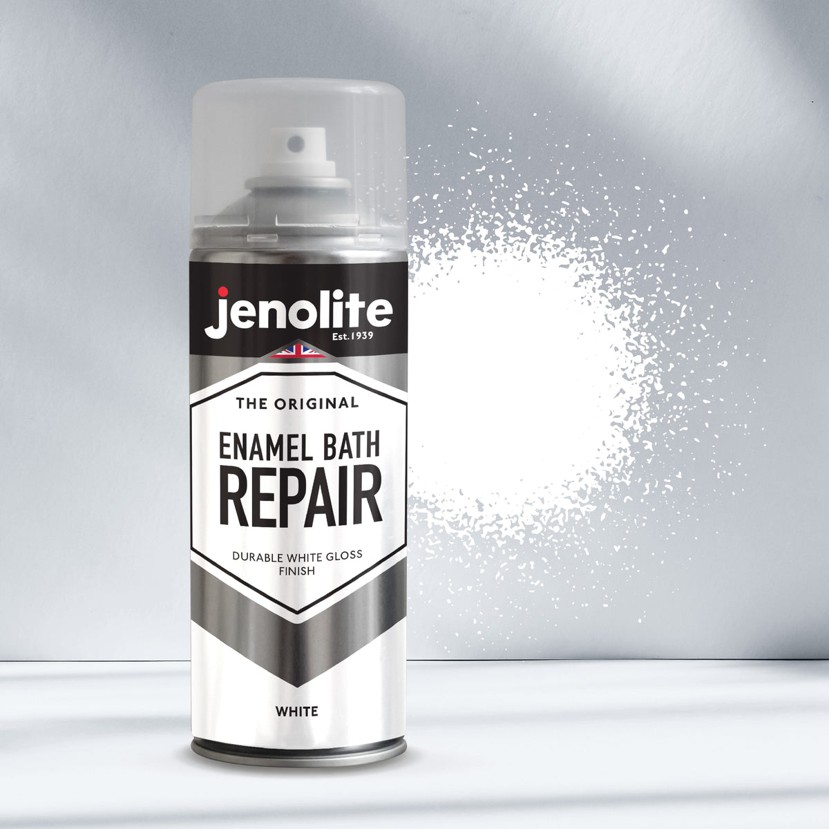 Enamel Bath Repair Spray Paint 500ml - White Gloss Finish - Baths, Sinks & Shower Trays