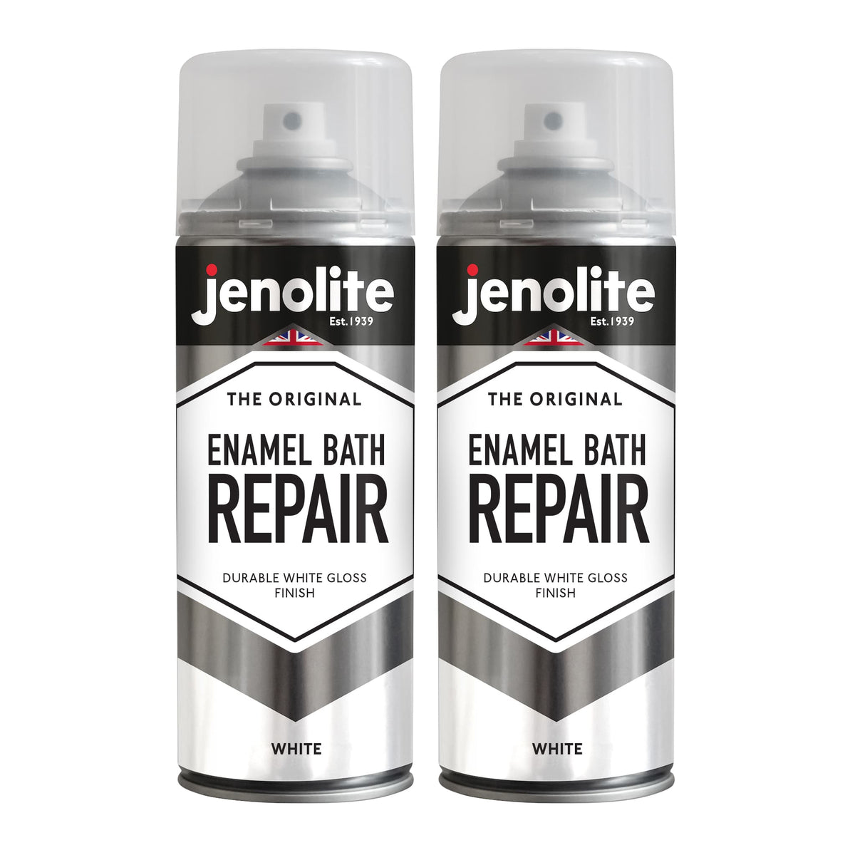 Enamel Bath Repair Spray Paint 500ml - White Gloss Finish - Baths, Sinks & Shower Trays