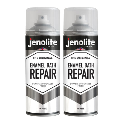 Enamel Bath Repair Spray Paint 500ml - White Gloss Finish - Baths, Sinks & Shower Trays