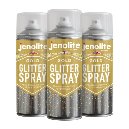 Glitter Spray Clear Sealant | 400ml | Clear Lacquer With Fine Glitter | Ideal for Crafting, Hobbies & Decorations