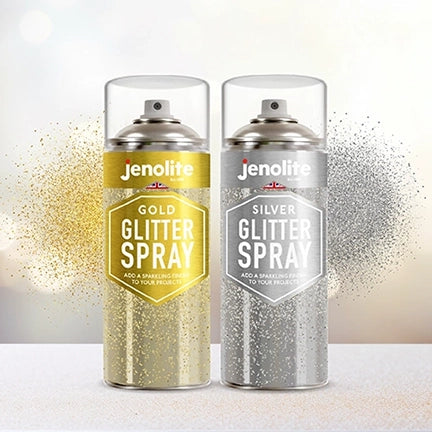 Silver glitter spray paint deals