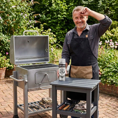 DIRECTORUST BBQ & Stove Spray Paint | 4 x 400ml | Silver | 650c+