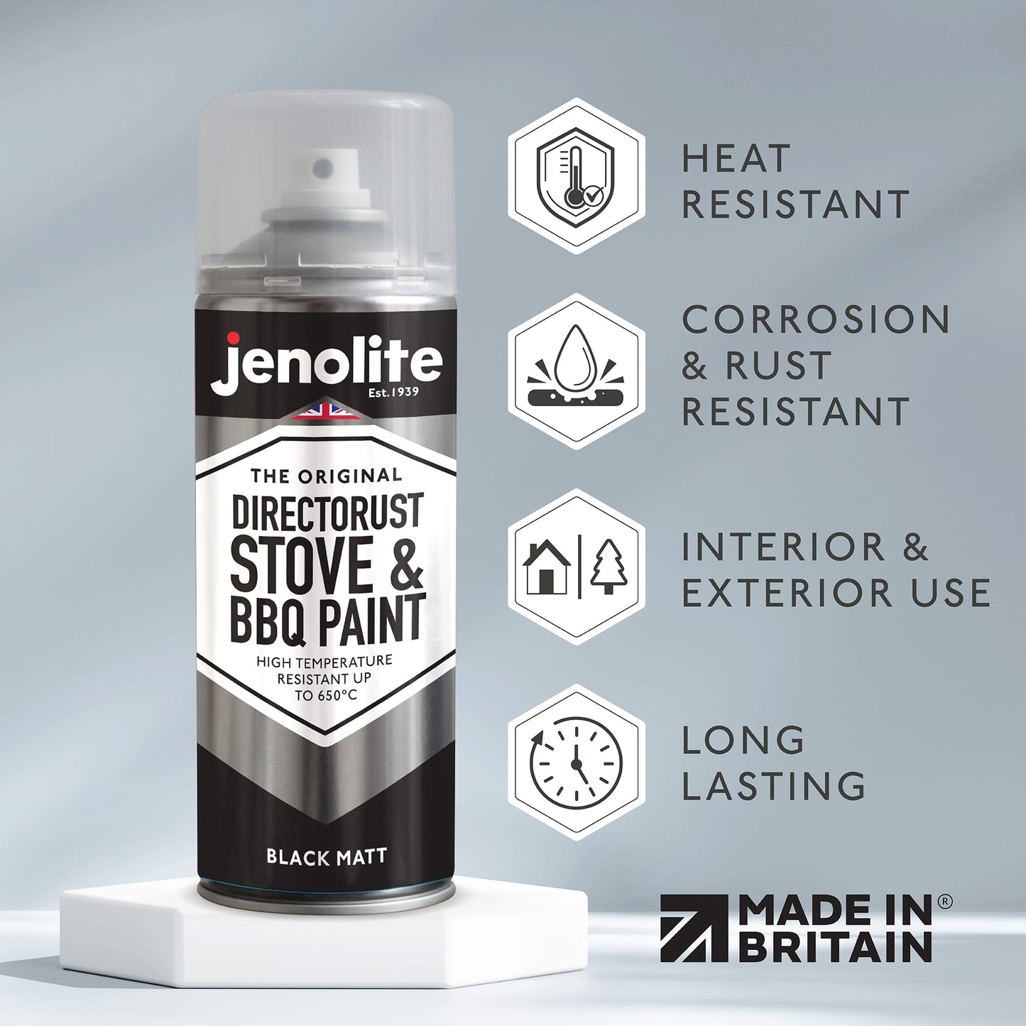 BBQ Restore Kit: Rust Remover, Wire Brush, BBQ Spray Paint