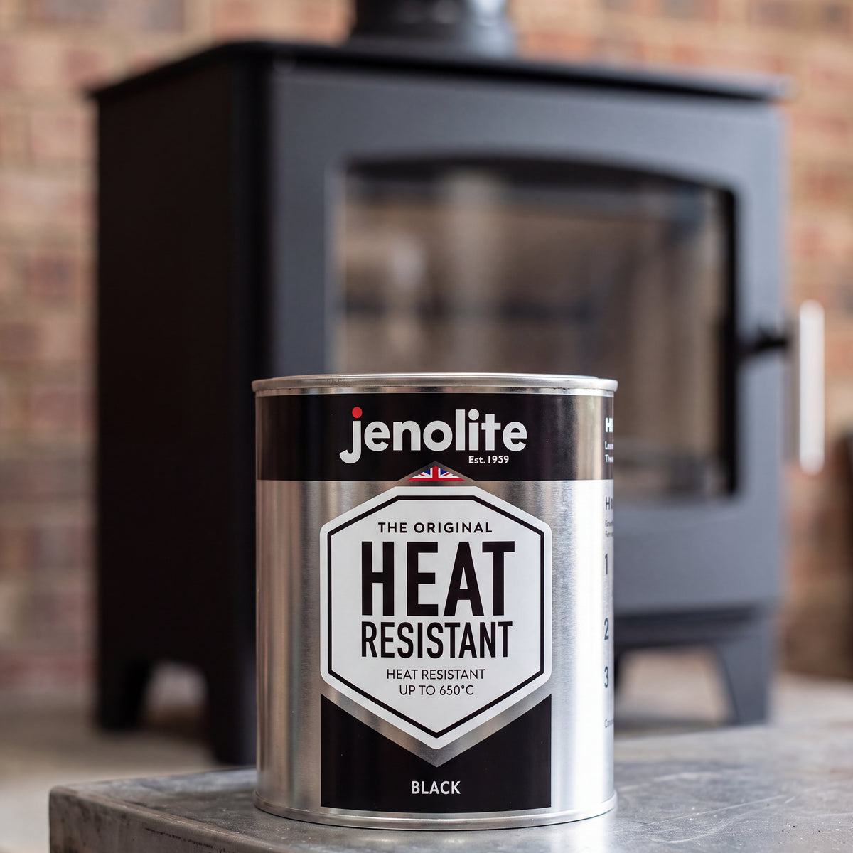 Heat Resistant Paint - Up to 650C | Matt Black 500ml
