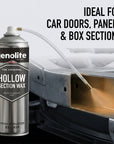 Hollow Section Cavity Wax Aerosol, 500ml Spray with 600mm Extension Straw & Nozzle