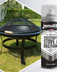 JENOLITE BBQ Restore Kit: Rust Remover, Wire Brush, BBQ Spray Paint