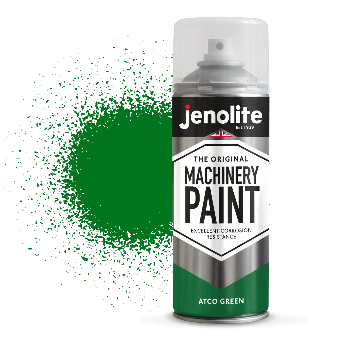 Atco Green Machinery & Lawnmower Spray Paint | 12 x 400ml Aerosol