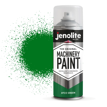 Atco Green Machinery & Lawnmower Spray Paint | 12 x 400ml Aerosol