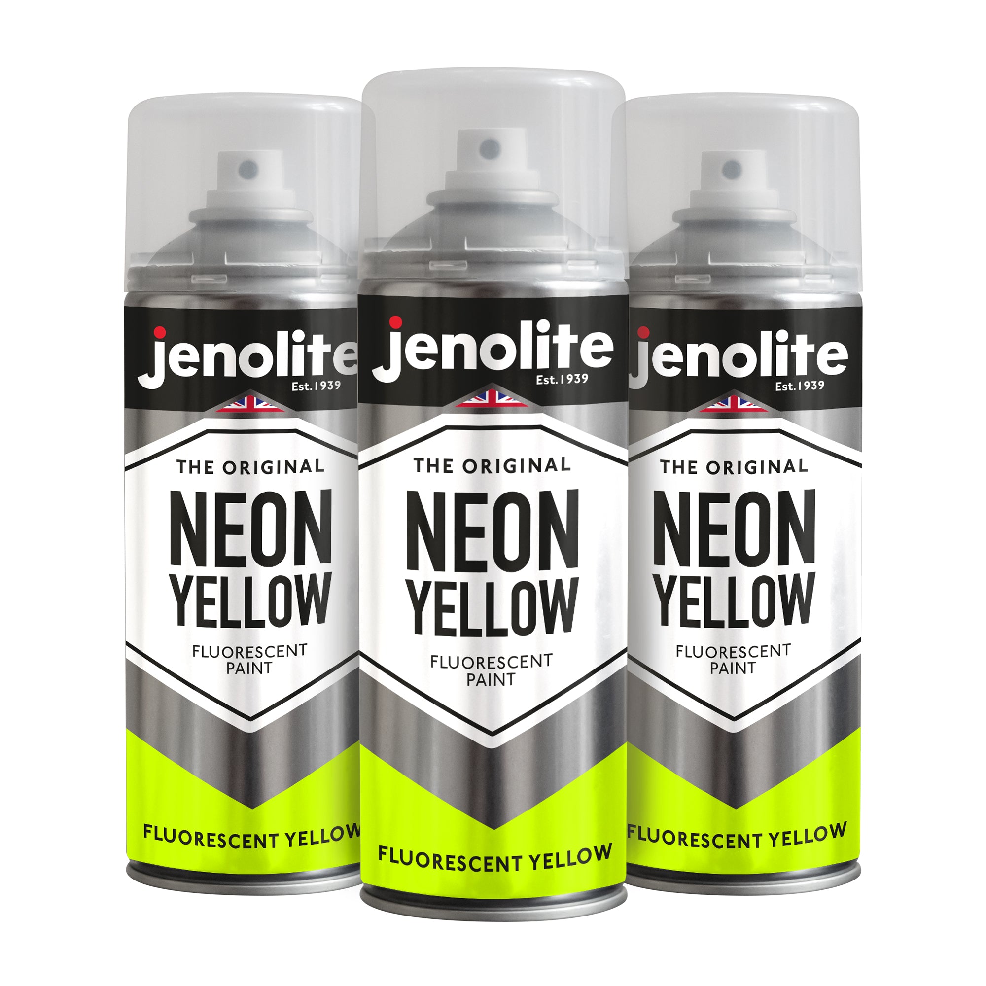 Neon Fluorescent Spray Paint | 400ml Aerosol | Neon Yellow, Neon Pink and Neon Orange