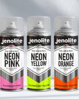 Neon Fluorescent Spray Paint | 400ml Aerosol | Neon Yellow, Neon Pink and Neon Orange
