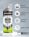 Neon Fluorescent Spray Paint | 400ml Aerosol | Neon Yellow, Neon Pink and Neon Orange