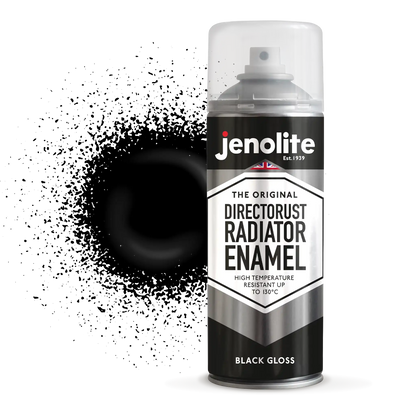 DIRECTORUST Radiator Enamel Paint | Aerosol | Black, Silver, White