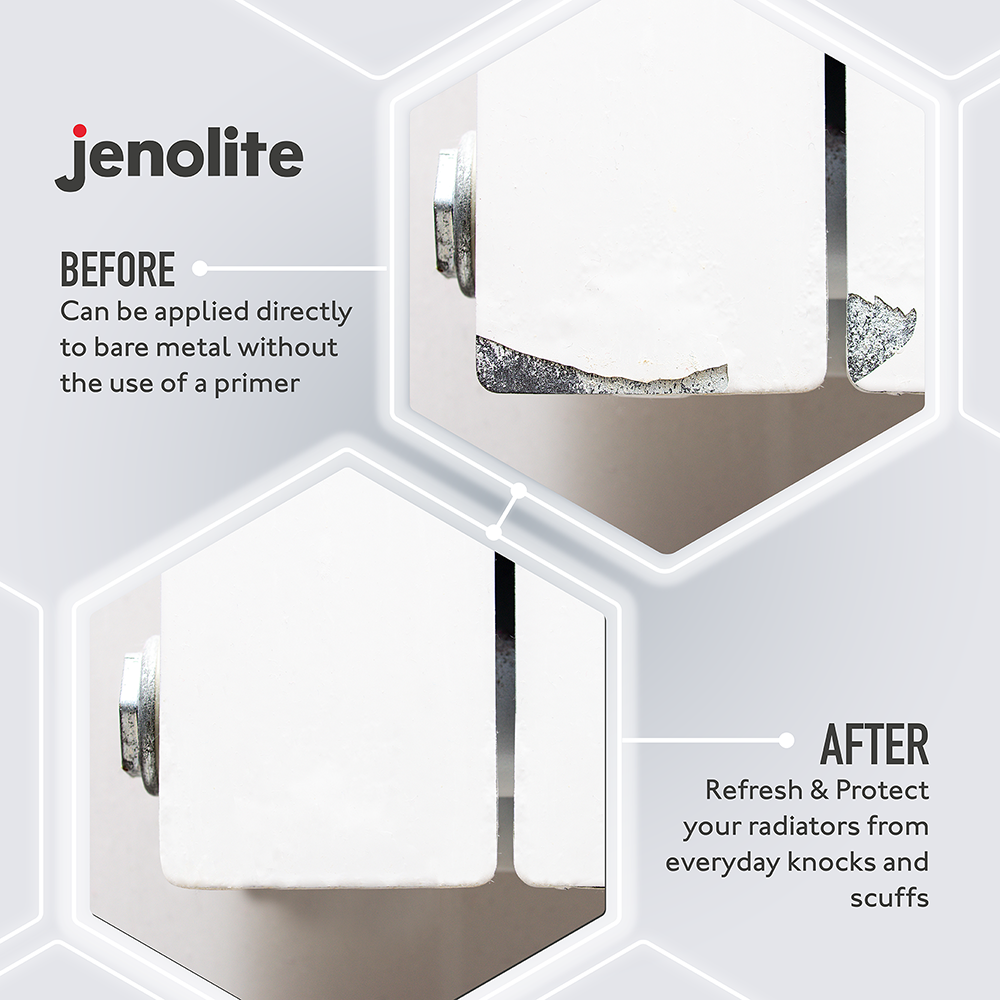 DIRECTORUST Radiator Enamel Paint | 400ml Aerosol | Black, Silver, White