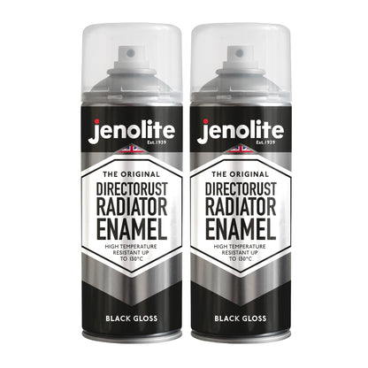DIRECTORUST Radiator Enamel Paint | Aerosol | Black, Silver, White