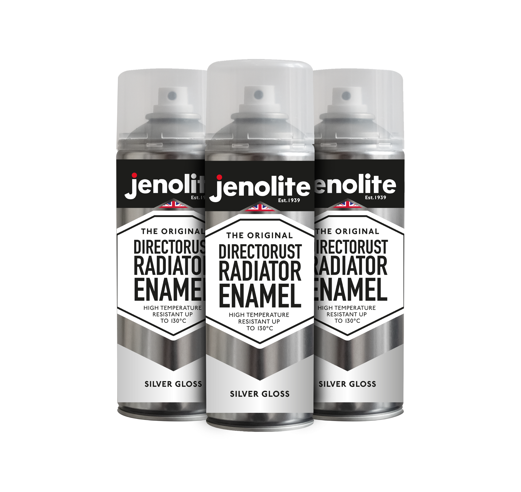 DIRECTORUST Radiator Enamel Paint | 400ml Aerosol | Black, Silver, White