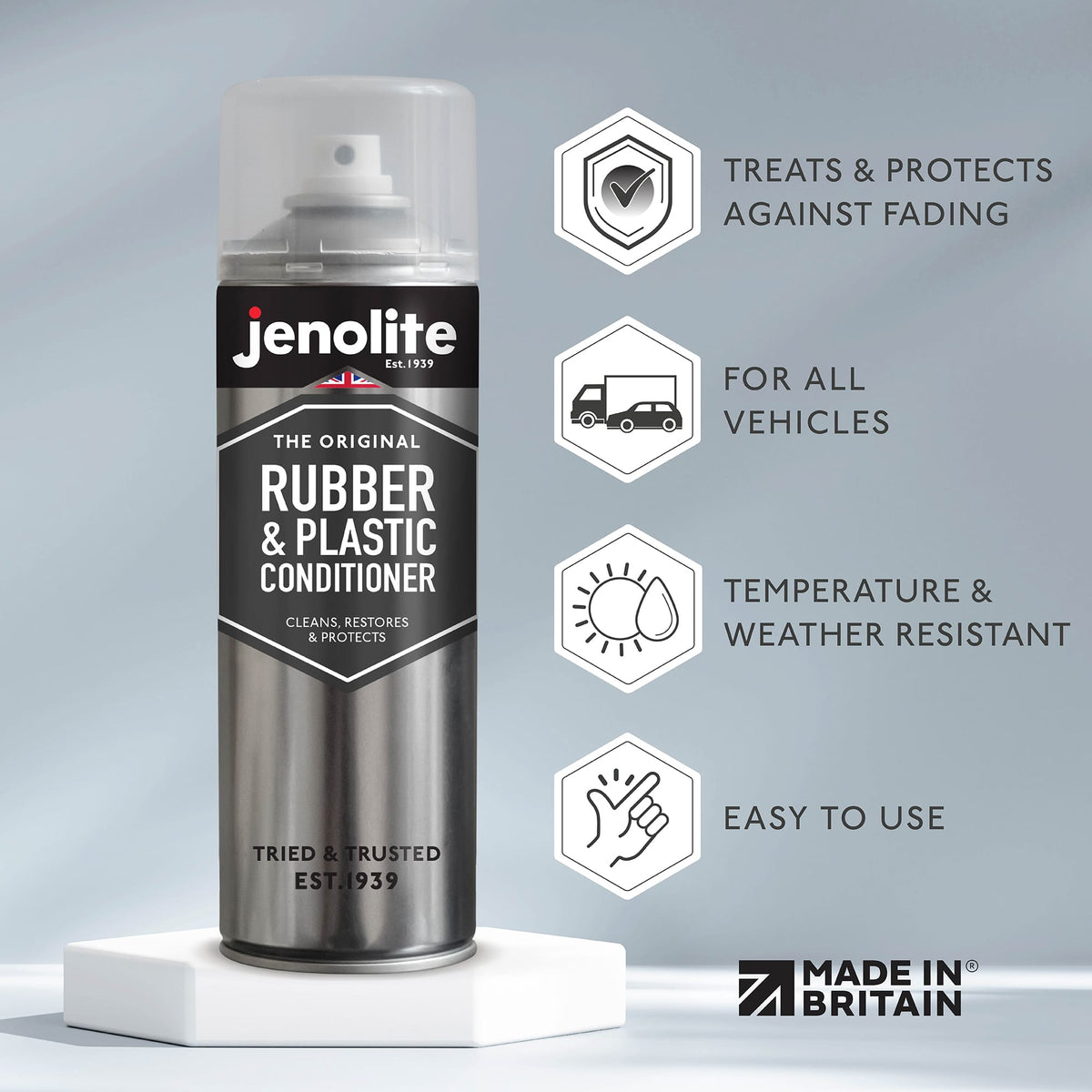 Rubber & Plastic Conditioner Aerosol | Restores & Protects | 500ml