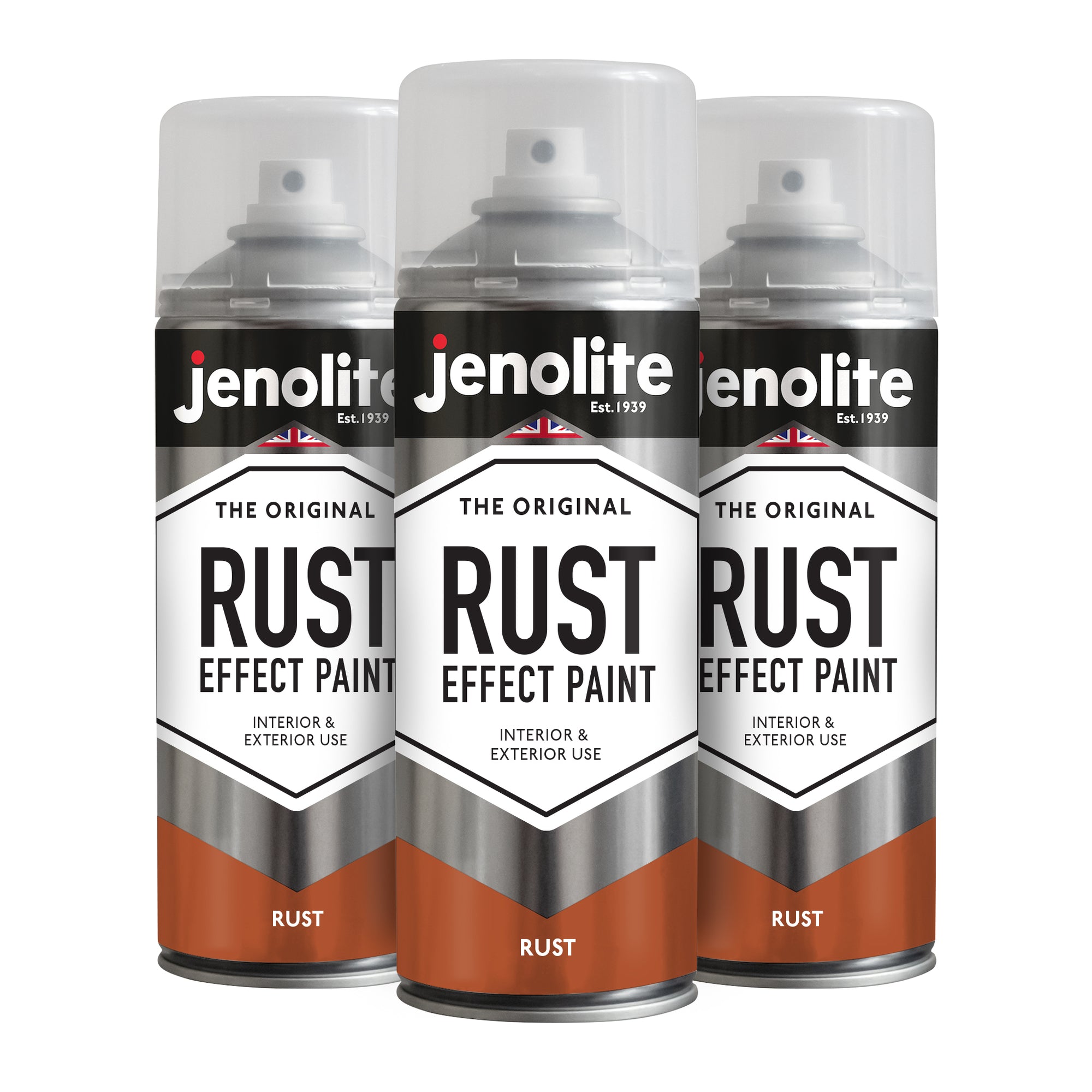 JENOLITE Rust Effect Spray Paint | 400ml | Textured Paint Weathered Rusted Metal Look &amp; Feel