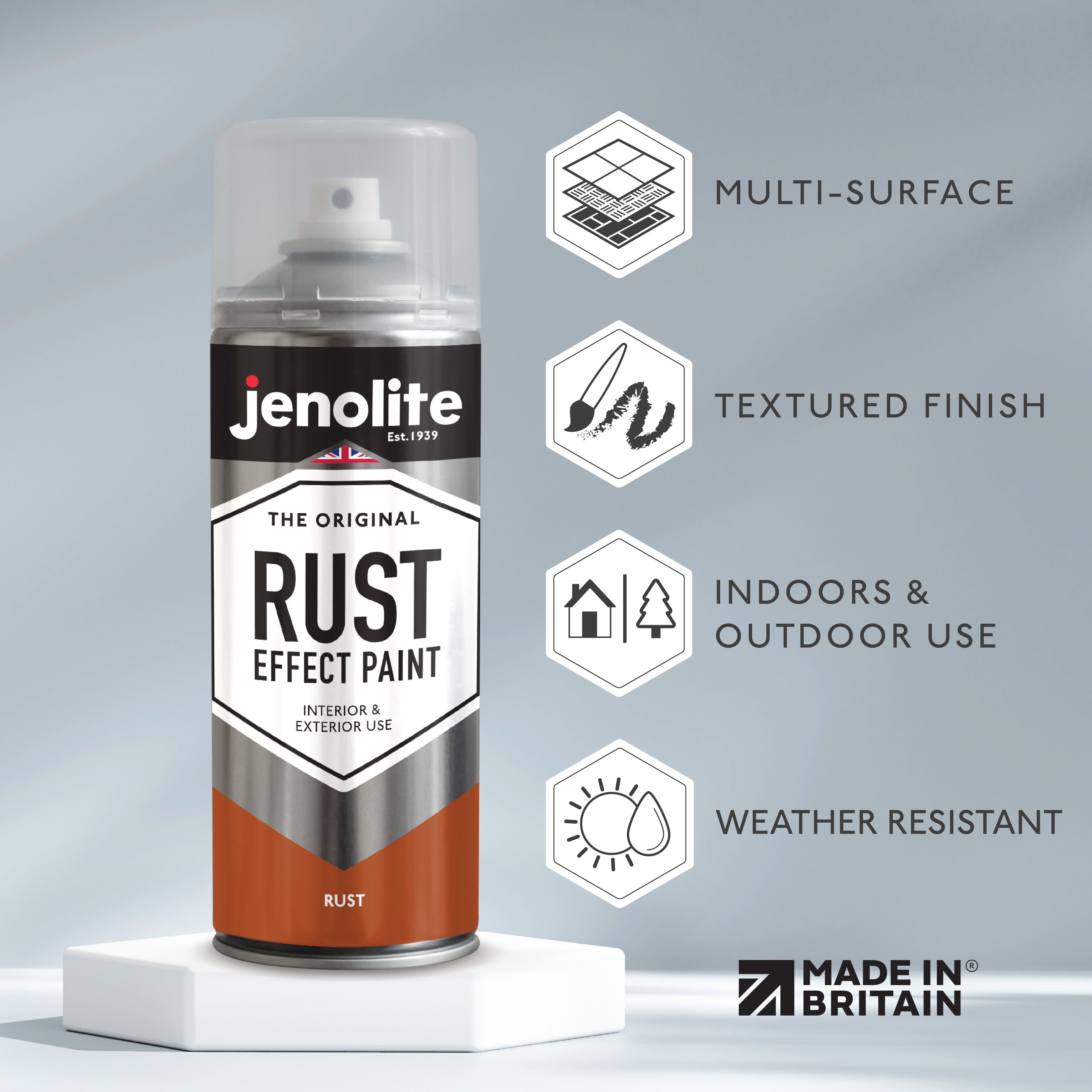 Rust Effect Spray Paint | 400ml | Textured Paint Weathered Rusted