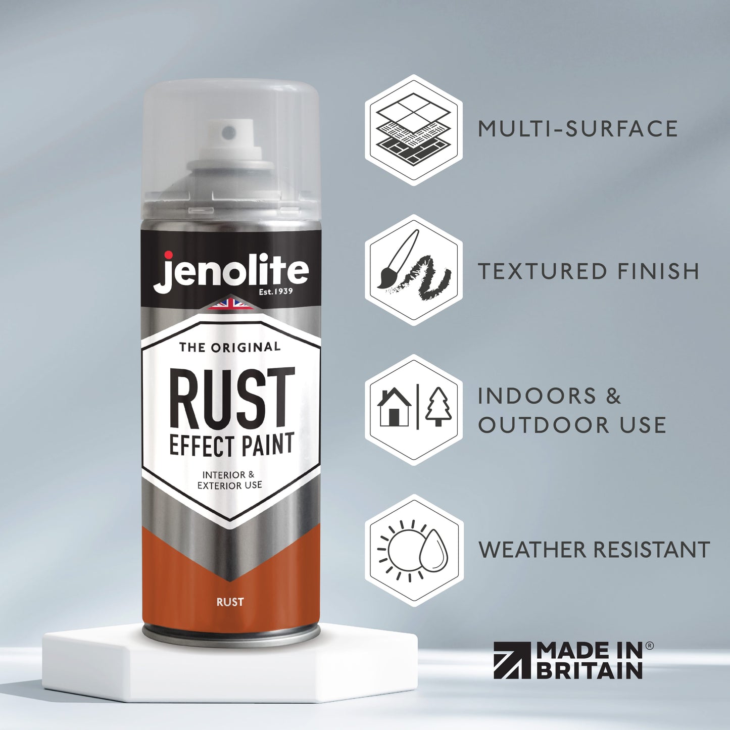 Rust Effect Spray Paint | 400ml | Textured Paint Weathered Rusted Metal Look & Feel