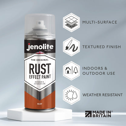Rust Effect Spray Paint | 400ml | Textured Paint Weathered Rusted Metal Look & Feel