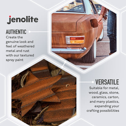 Rust Effect Spray Paint | 400ml | Textured Paint Weathered Rusted Metal Look & Feel
