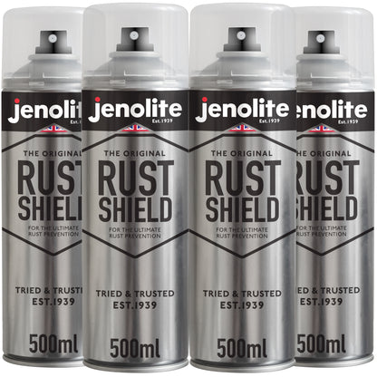 Rust Shield Clear Metal Lacquer | 4 x 500ml | Rust Protection Spray